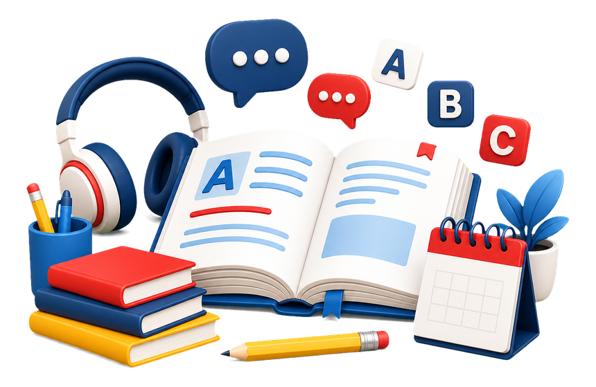 Material de academia de ingles